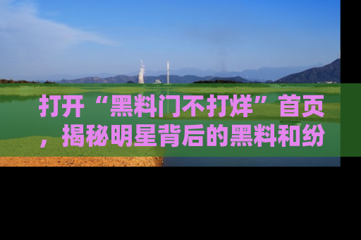 打开“黑料门不打烊”首页，揭秘明星背后的黑料和纷争真相！